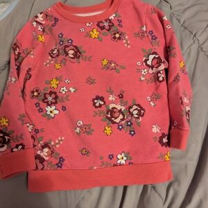 Floral Pink Kids Sweatshirt
